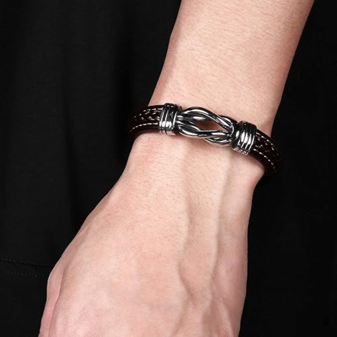 IronBrace | Pulsera de cuero con cierre Magnetico